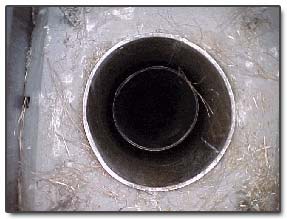 Bird's nest removed from chimney