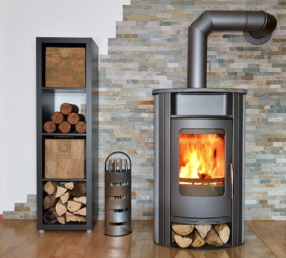 What are the benefits of a wood stove versus a traditional fireplace? -