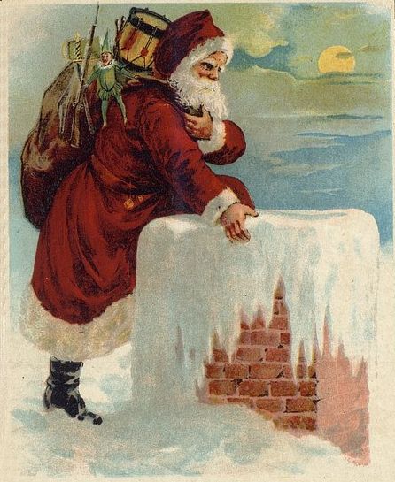 Santa In Chimney