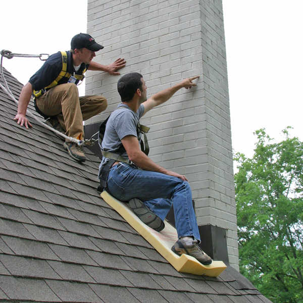 Atlanta Chimney Sweeps perform chimney inspection