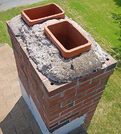 Deteriorating Chimney Crown