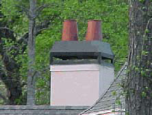 Chimney shroud w/ pots