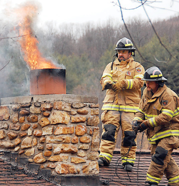 Cracked Chimney Caught on fire