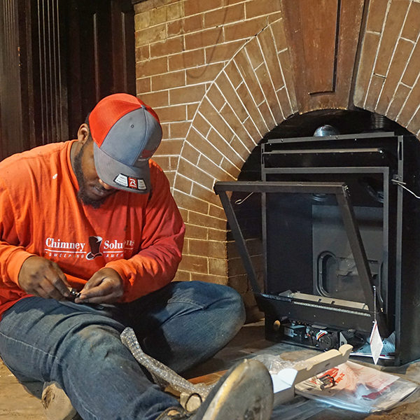 installing valor fireplace insert in Cumming GA