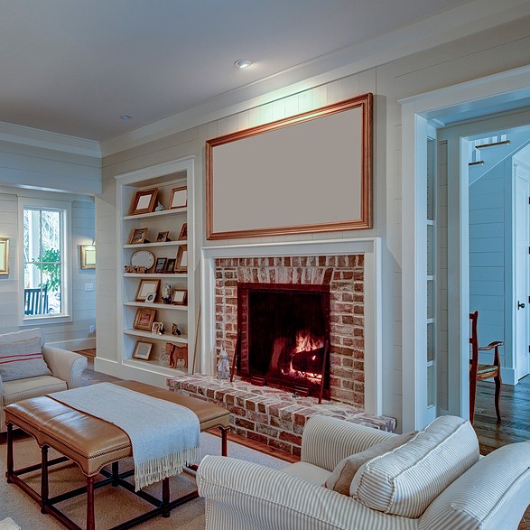 wood-burning masonry fireplace, buckhead ga 