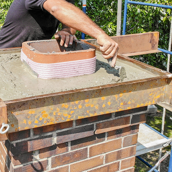 chimney crown rebuild