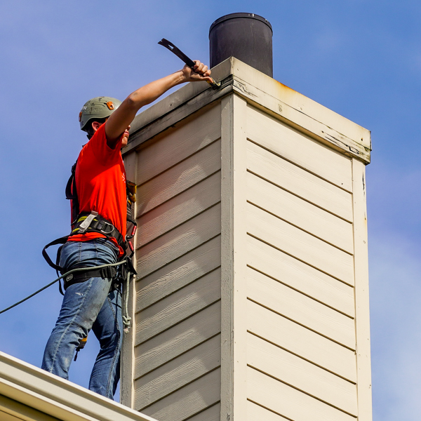 No chimney cap & bad chimney crown