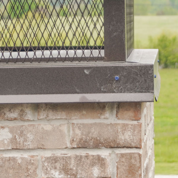 custom chimney cap install