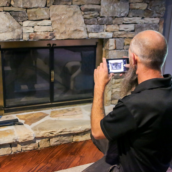 prefab fireplace replacement