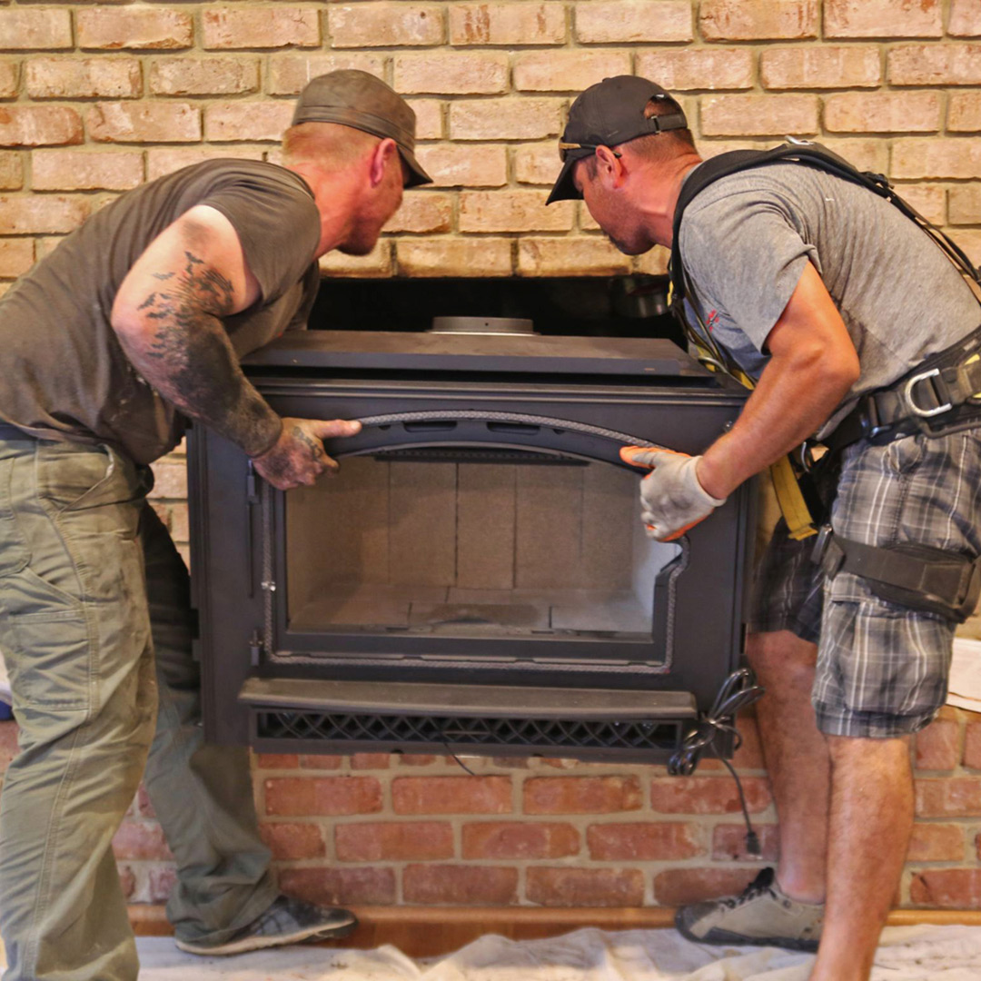 Fireplace insert installation in Birmingham, AL