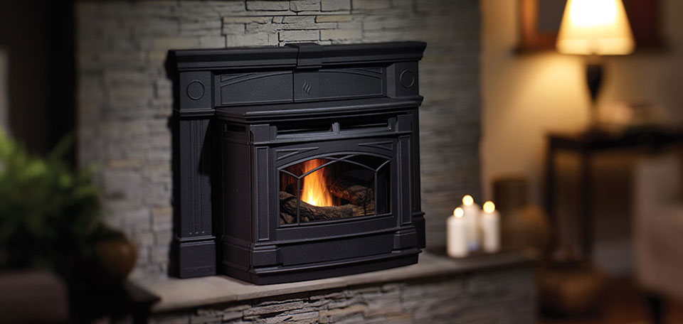 pellet fireplace insert installation in Woodstock GA