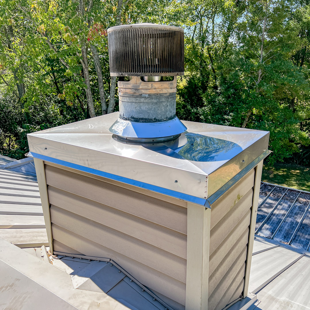 Installing chimney chase covers in Marietta & Peachtree City, GA