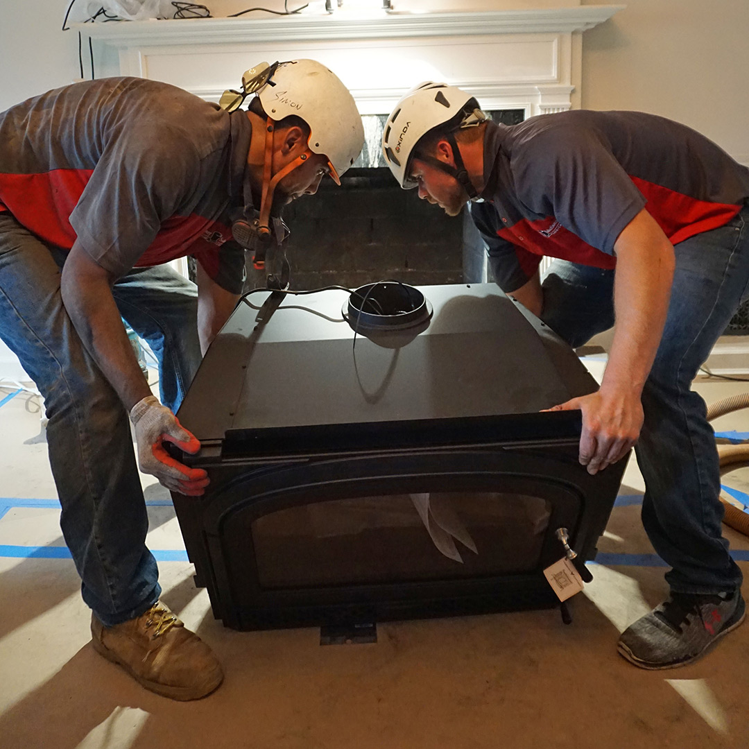Fireplace installation in Covington, GA 