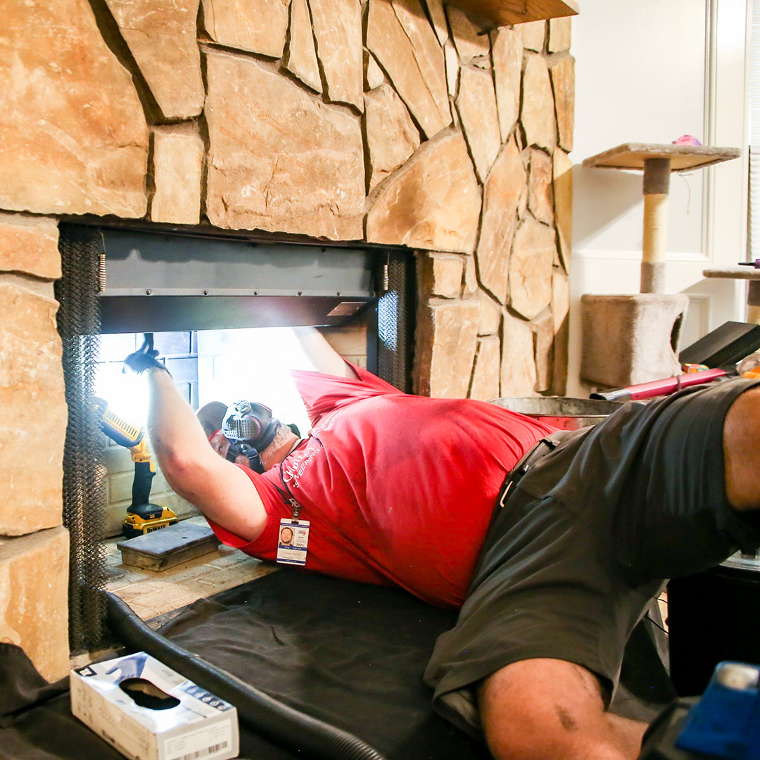 Smoke chamber, fireplace wall repair in Harrison, TN